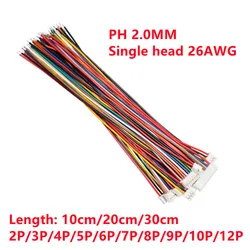 Conector JST PH 2.0 Hembra con Cable 26AWG - Varios Pines