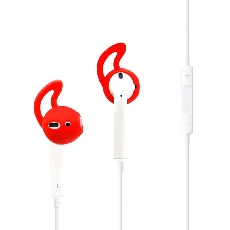 Funda de silicona para auriculares Airpods de Apple, accesorios de protección, anticaída, indolora, 1 par - imagen 4