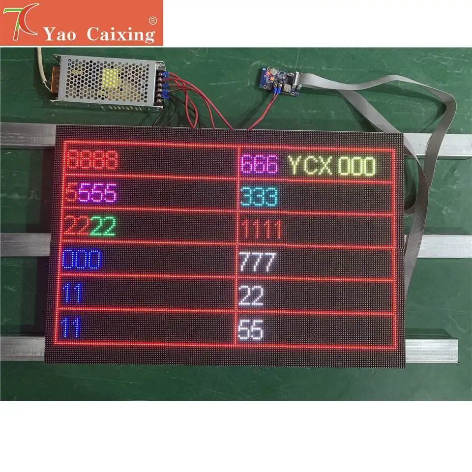 Envío Gratis 6 uds P3 paneles de interior 576x384mm WF2 Wifi controlador USB DIY tablero de textos digitales - imagen 2