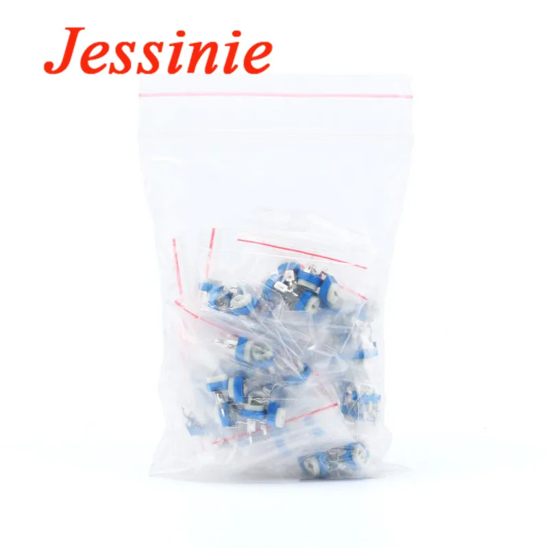 Kit de resistencia Variable de potenciómetro recortador, recortador RM065 100 200 500R 1K 2K 5K 10K 20K 50K 100K 200K 500K 1M, 65 piezas = 13 tipos * 5 piezas - imagen 2