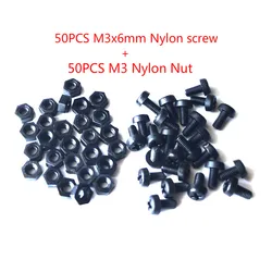 Juego 50 Tornillos Phillips M3x6mm Acero Inoxidable con Tuercas