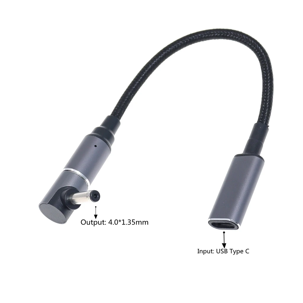 Adaptador de enchufe USB C PD a 4,0x1,35mm, Cable magnético de carga rápida tipo C de 100W para Asus Zenbook UX21A UX31A UX32A UX32V UX32VD - imagen 3