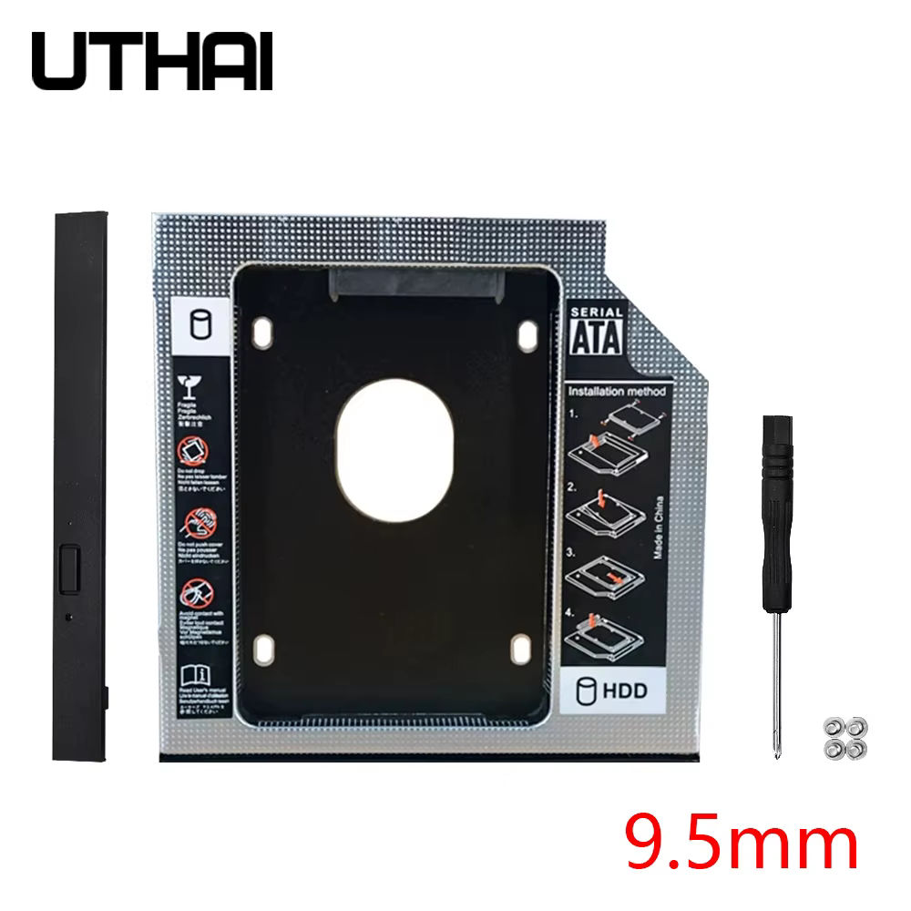 DM DW95S Optibay Caddy SATA 3.0 - HDD 9,5mm para Notebook - imagen 4