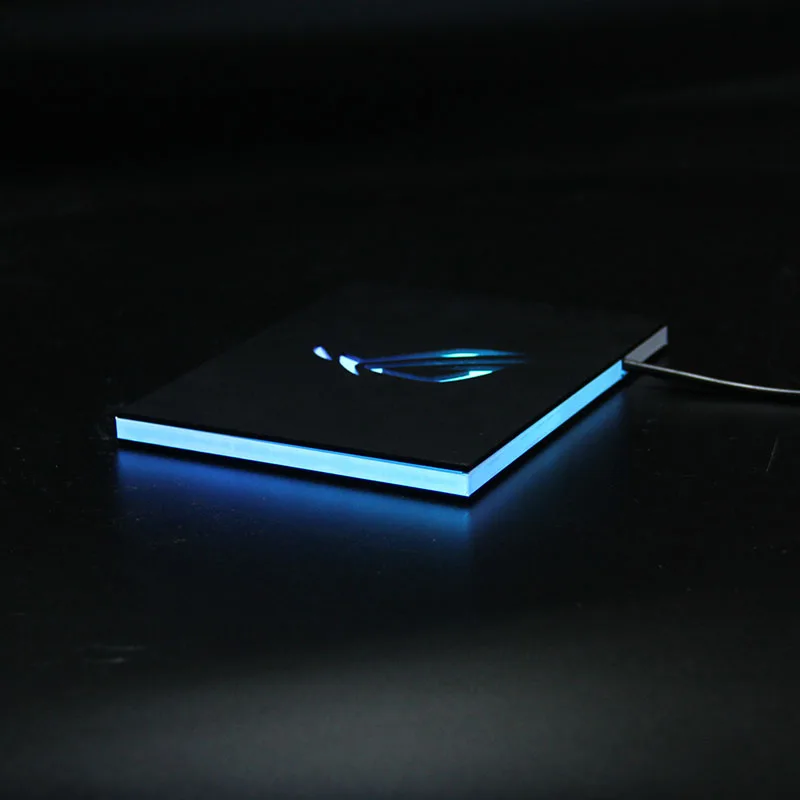 RGB chasis luminoso decoración soporte de disco duro cubierta de polvo 5V phantom, tablero de luz de disco duro ROG faith - imagen 4