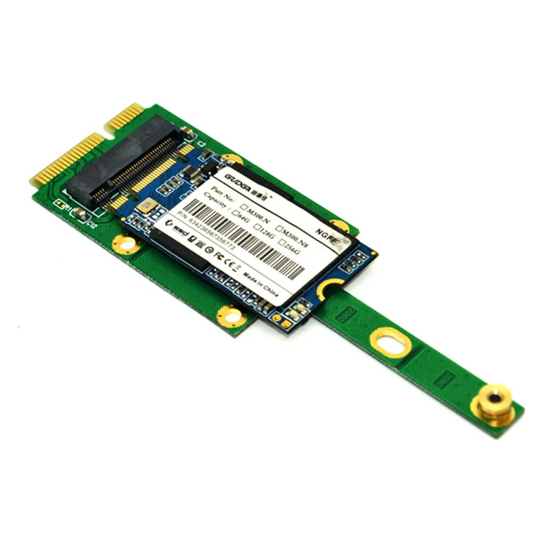 Adaptadores mSATA a M.2 NGFF convertir tarjeta 6,0 Gb/s NGFF M.2 SATA-Bus SSD B clave a mSATA macho Riser M.2 adaptador para 2230-2280 M2 SSD - imagen 3