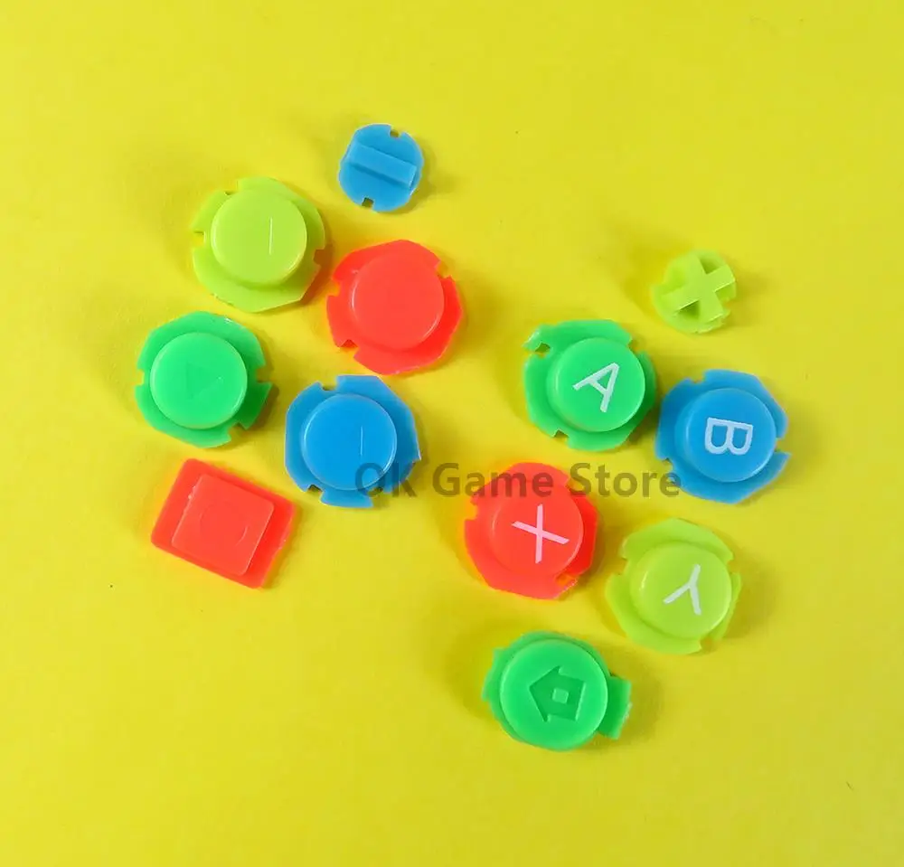1 juego/lote de botones de teclas de direcciones ABXY coloridos Joystick para Nintendo Switch NS NX controlador Joy con controlador izquierdo y derecho - imagen 3