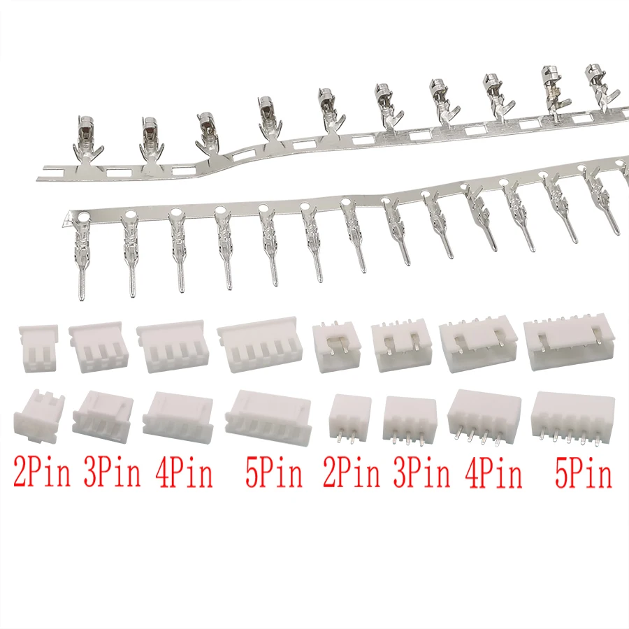 560 / Caja xh2.54 2p 3p 4P 5pin 2.54mm distancia terminal Kit carcasa pin conector jst conector cable conector XH diy kit - imagen 4