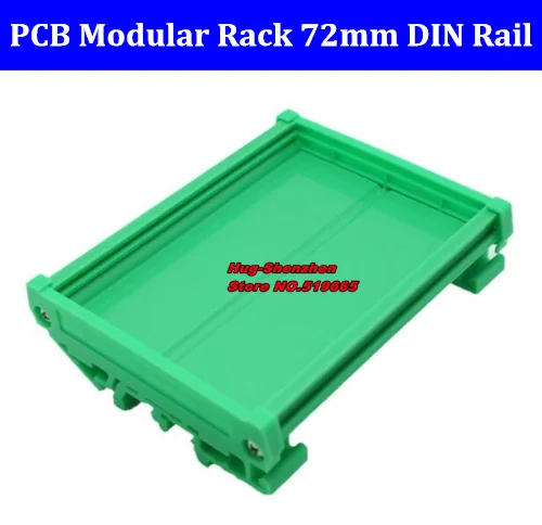 Estante de módulo PCB de 72mm de ancho, deflector de montaje de riel DIN, soporte de placa de circuito de 72mm, 2 unids/lote