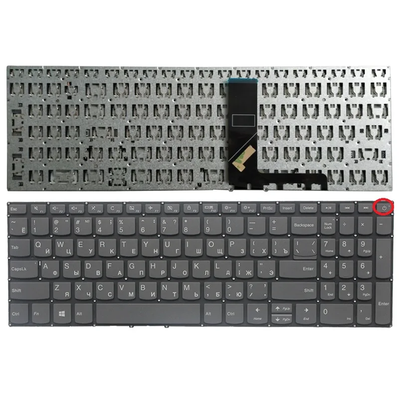 Teclado ruso para Lenovo ideapad, S145-15IWL, S145-15AST, S145-15API, BS145-15IGM, RU, negro - imagen 5