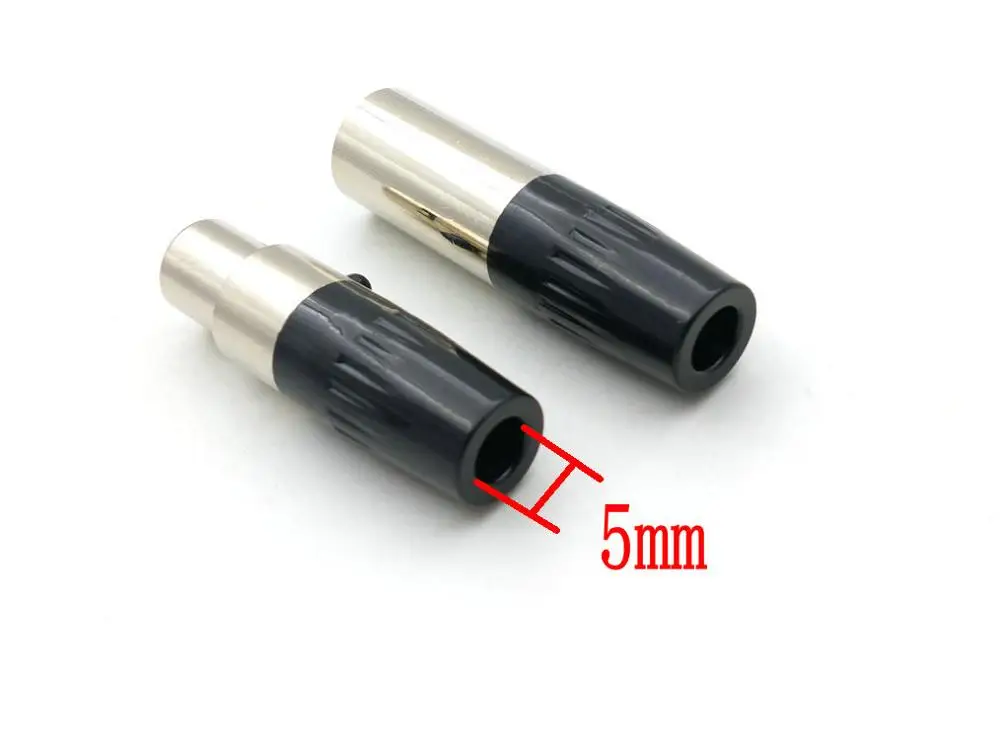 500 Uds Mini XLR de alta calidad adaptador de Cable de Audio con enchufe macho/hembra de 3 pines - imagen 2