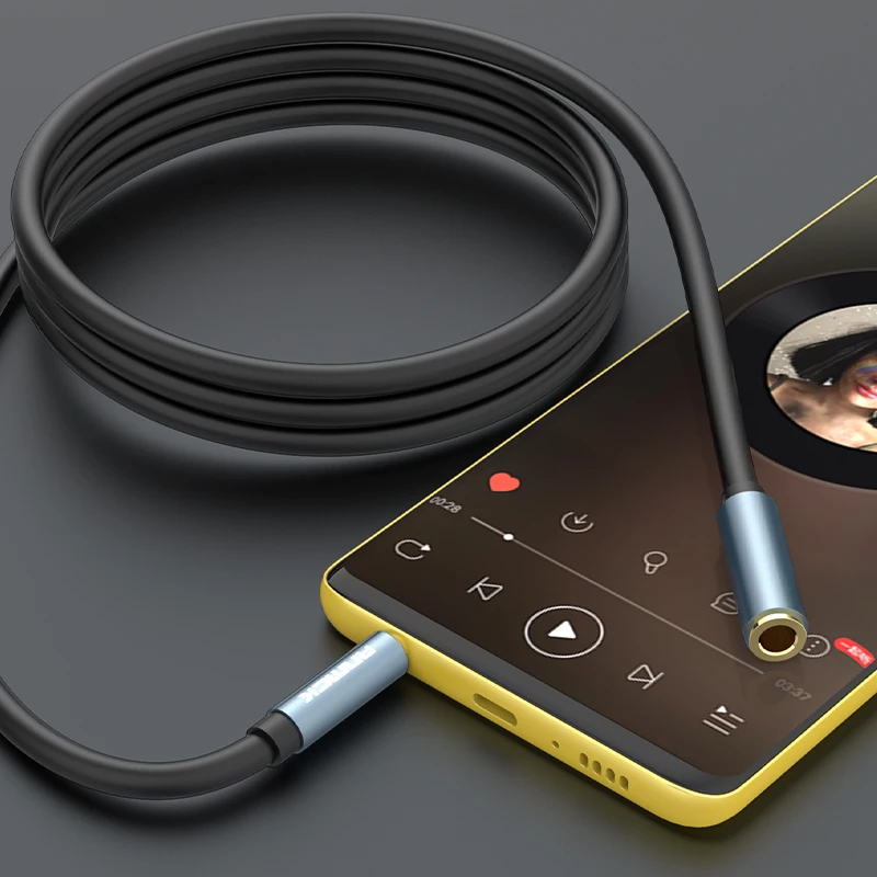 Anmck-Cable de extensión auxiliar de Audio para auriculares estéreo, conector auxiliar macho a hembra de 3,5mm, extensor para altavoces, teléfonos y tabletas - imagen 5