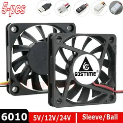 GDSTIME Miniventilador para ordenador 60mm 3 pines DC USB