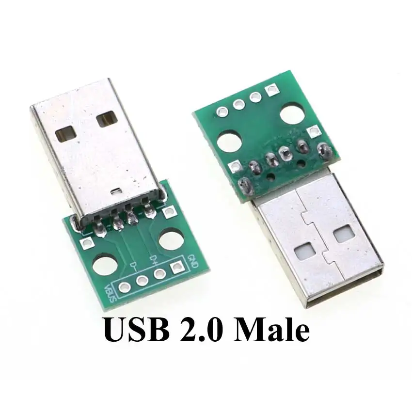 Cltgxdd 1 Uds tipo A macho hembra USB a DIP conector PCB de 2,54mm USB 2,0 3,0 conector de placa PCB conector USB PCB - imagen 4