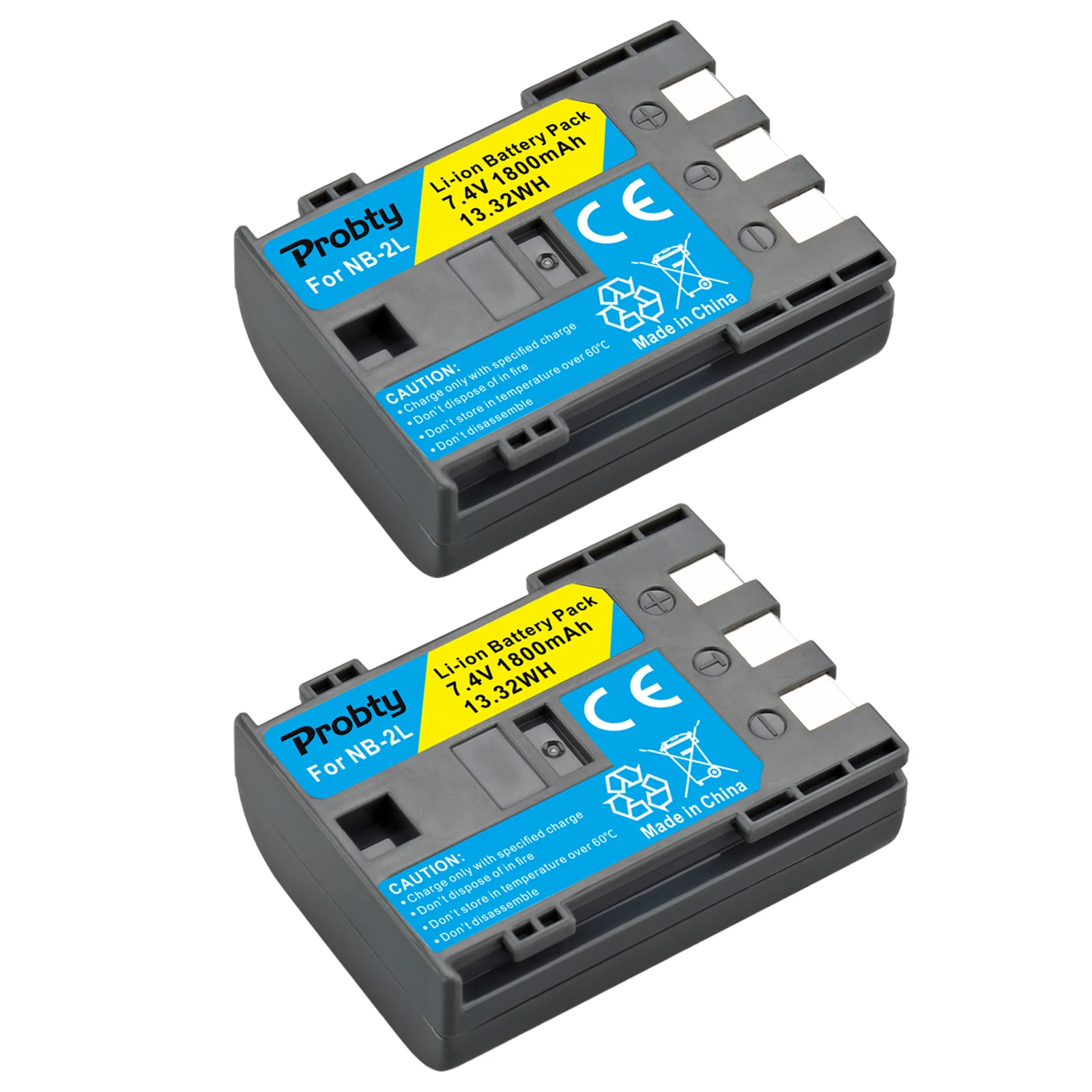 1800mAh NB-2L NB2L NB-2LH NB 2LH NB2LH batería para cámara digital Canon Rebel XT XTi 350D 400D G9 G7 S80 S70S30 L10 - imagen 3