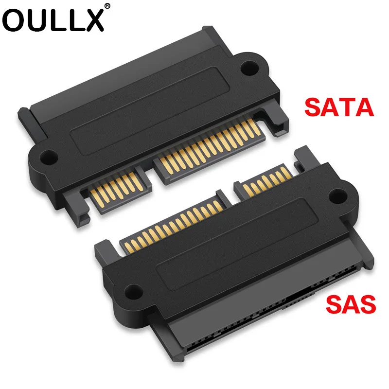OULLX-Adaptador de ángulo recto para placa base, convertidor de SFF-8482 profesional SAS a SATA de 180 grados, 90 grados