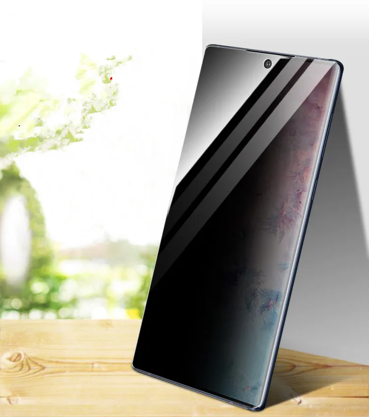 Protector de pantalla curvo de vidrio templado antiespía, cubierta completa, privacidad para Samsung S22, S21, S20, S10, S8, S9 PLUS, S10E, NOTE 20, 10, 9, 8 - imagen 3