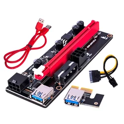 Riser PCIe USB 3.0 Ver009S con Cable SATA para GPU