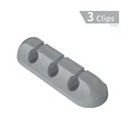 3 Clips Grey