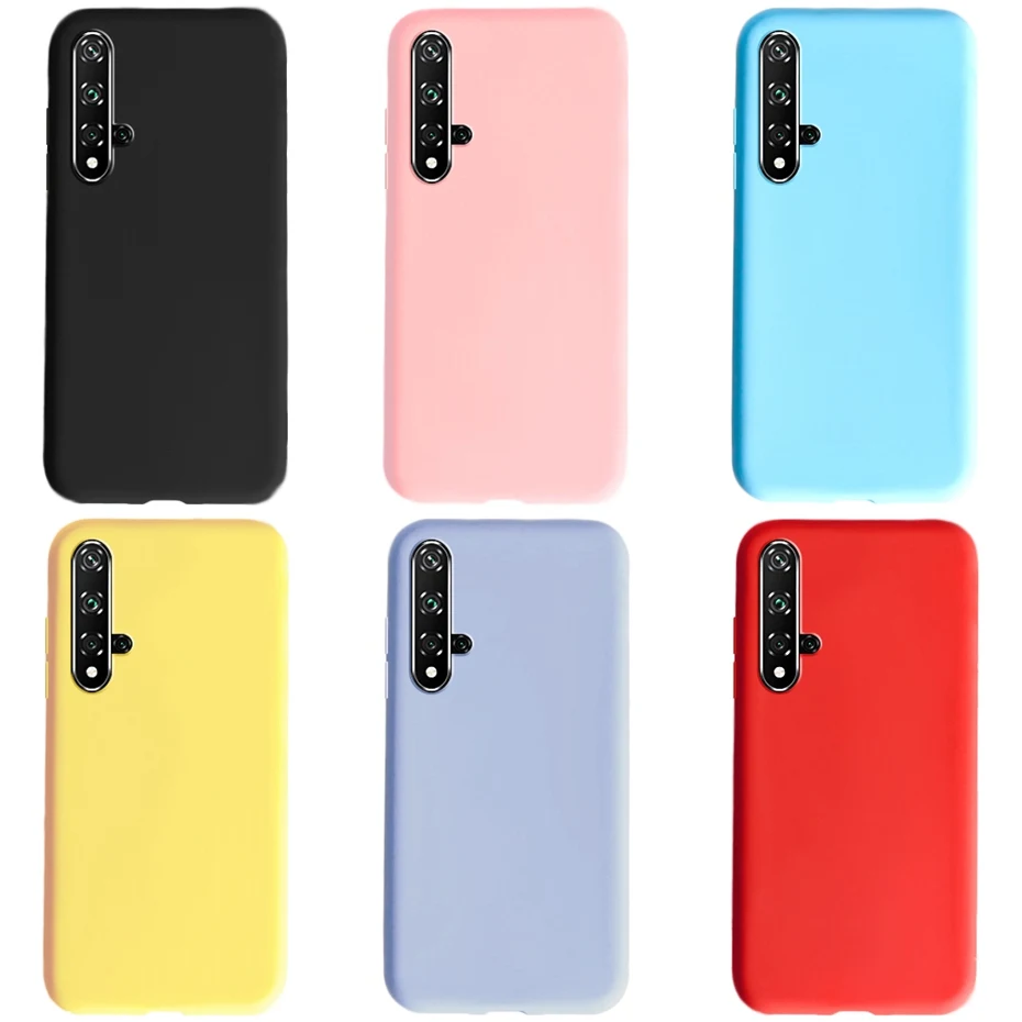 Para Huawei Nova 5T funda protectora trasera ultrafina suave TPU fundas de silicona para Huawei Nova 5T Nova5t 5 t Fundas - imagen 2