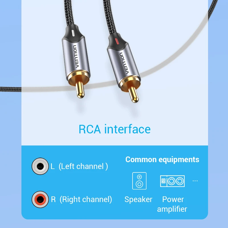 Cable Audio USB-C a RCA Vention – Altavoz Portátil - imagen 3