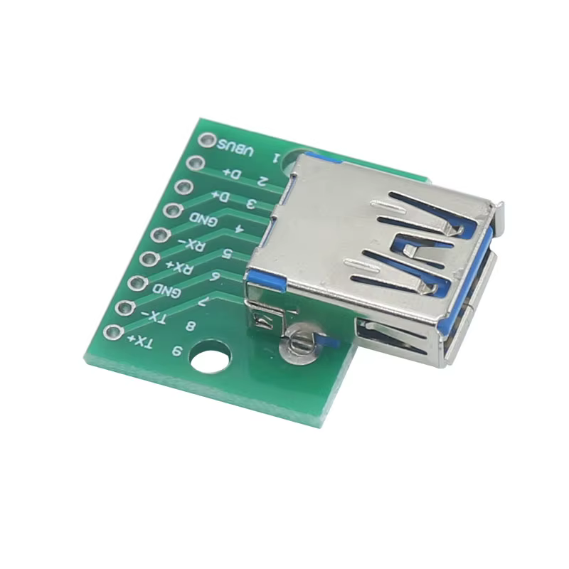 Conector USB-A Hembra 3.0 PCB – Montaje 2,54mm
