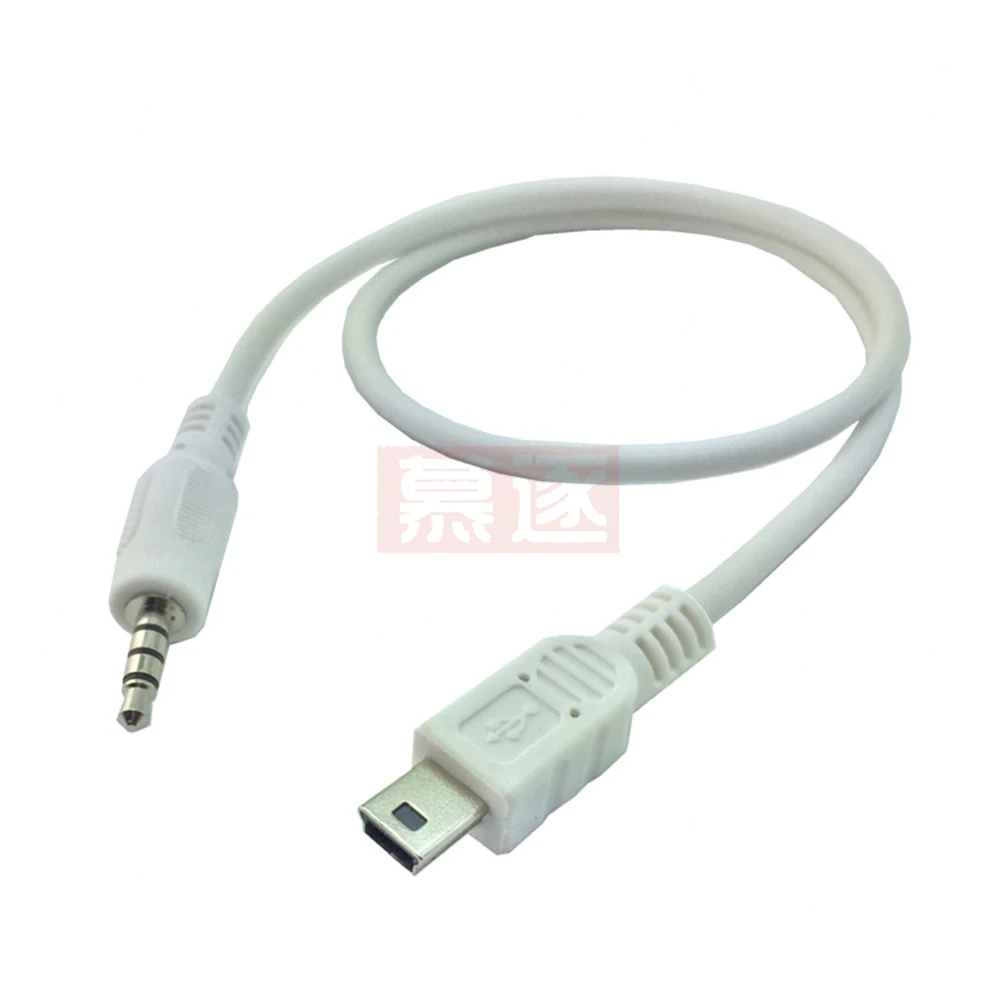 Adaptador de audio estéreo macho de 3,5mm y 3,5mm a Micro y MINI USB de 5 pines, Cable conector convertidor de 0,5 M y 50cm para auriculares MP3 y MP4 - imagen 5