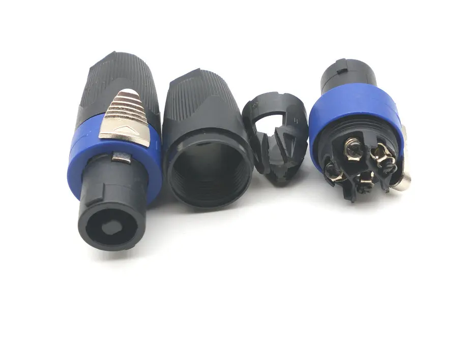 Conector de Cable de Audio Compatible CON Speakon, de 4 pines conector macho de alta calidad, 10 Uds. - imagen 5