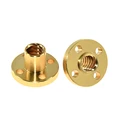 T8 screw brass nut