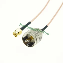 Adaptador PL259 macho a SMA - RF UHF coaxial RG316