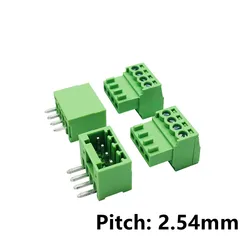 Conectores de tornillo 2,54 mm para placa PCB - cabecera 2p-6p