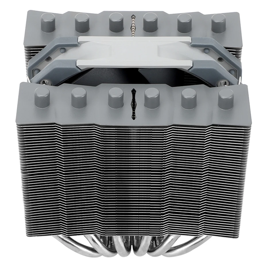 Thermalright-enfriador de CPU SS135 Silver Soul, 6 tubos de calor, AGHP, 135 de altura, mini radiador de doble Torre ITX, refrigeración de aire silenciosa - imagen 4