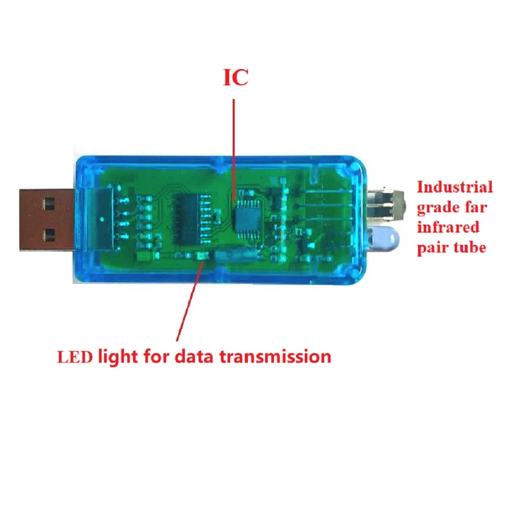 Adaptador Lector IRDA USB 38kHz – Control Industrial y Hogar Inteligente - imagen 2