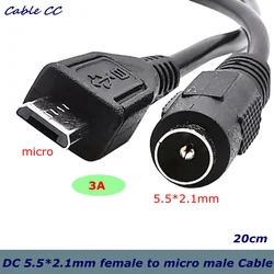 Cable Extensor DC a Micro USB 5 Pines