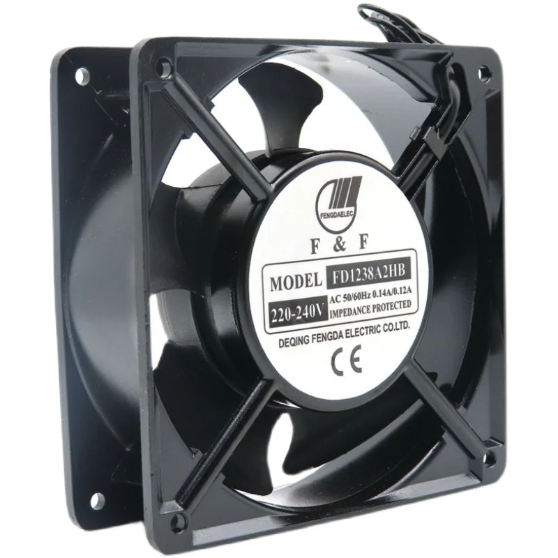 FD1238A2HB-ventilador de refrigeración original, marco de aluminio con rodamiento de bolas, 220-240V, 0,14, 0.12A, 12CM, 12038 - imagen 3
