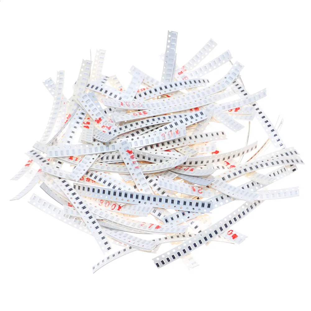 2000 Uds 80 5% de valor de 0805 SMD Resistor Kit surtido conjunto de 10 ohm,-910k ohm Chip de resistencia fija Kit de Muestra de bolsa de muestra