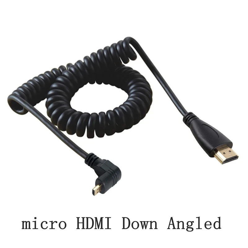 Cable Mini HDMI Angular 90° Macho a Macho para DSLR y HDTV