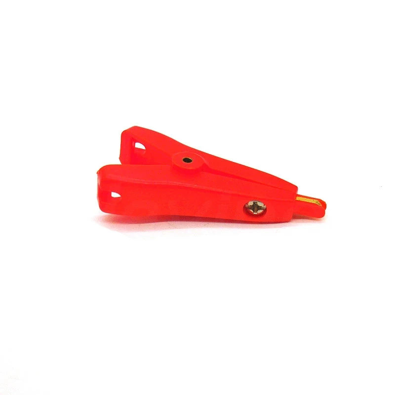 Abrazadera de cocodrilo de cobre plano 5A, Clip LCR Kelvin De 53mm, positivo y negativo, abrazadera de prueba de dos etapas, negro y rojo - imagen 3