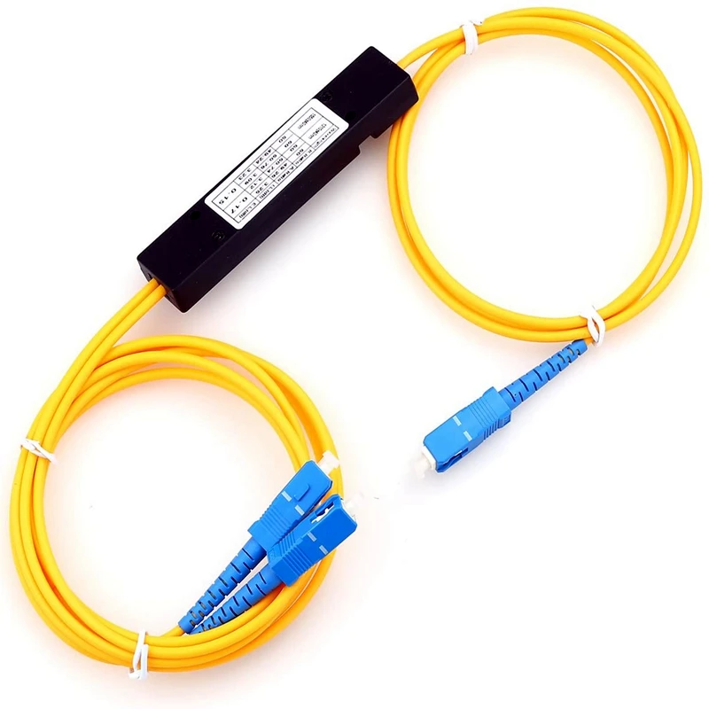 Divisor de fibra óptica HTOC FTTH, conector SC 1x2, monomodo, dispositivo de ramificación óptica pigmentado UPC - imagen 2