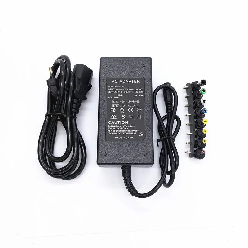 Adaptador Corriente Universal Ordenador Portátil Cargador ASUS DELL Lenovo Sony Toshiba 12V 15V 16V 18V 19V 20V 24V 4A 5A 96W 100W - Vista principal del producto