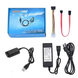 Cable Adaptador SATA/IDE a USB 2.0 para discos duros