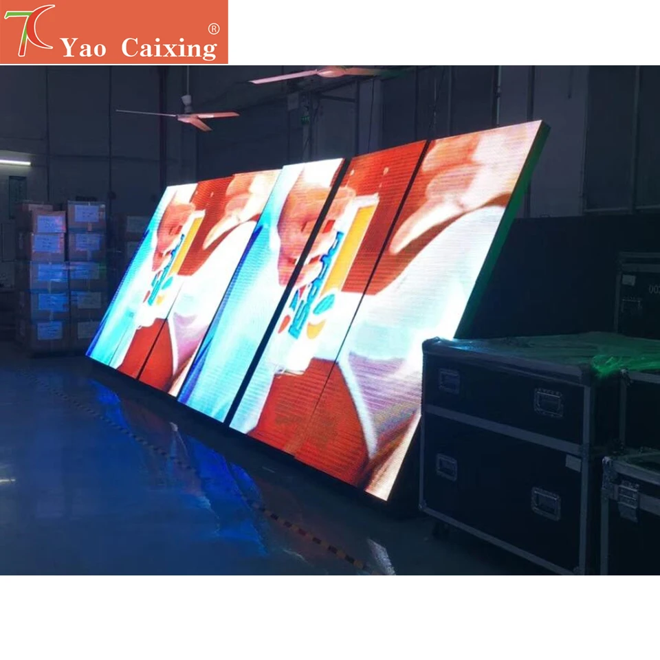 Pantalla publicitaria de exhibición de gabinete de equipo de Metal impermeable para exteriores P5 personalizable de mantenimiento frontal de 2,88x0,96 m - imagen 2