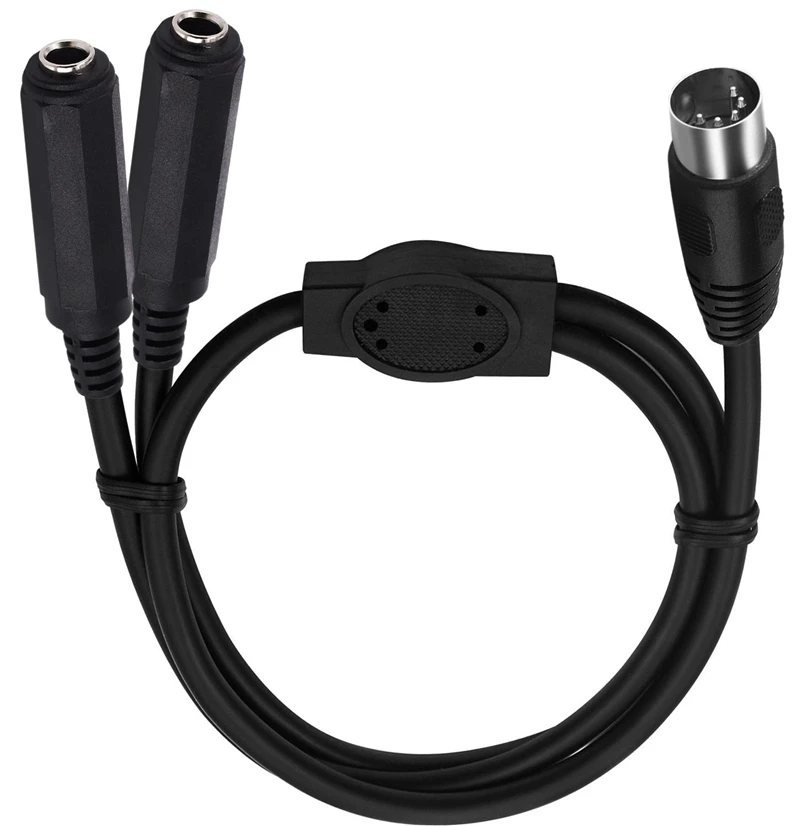 Cable Adaptador MIDI DIN 5 Pines a Jack 6,35mm TRS profesional - imagen 3