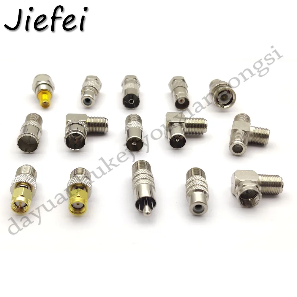 Adaptador macho y hembra tipo F, accesorio para televisor SMA, RCA, BNC, F, coaxial, macho y hembra, 15 unidades - imagen 3