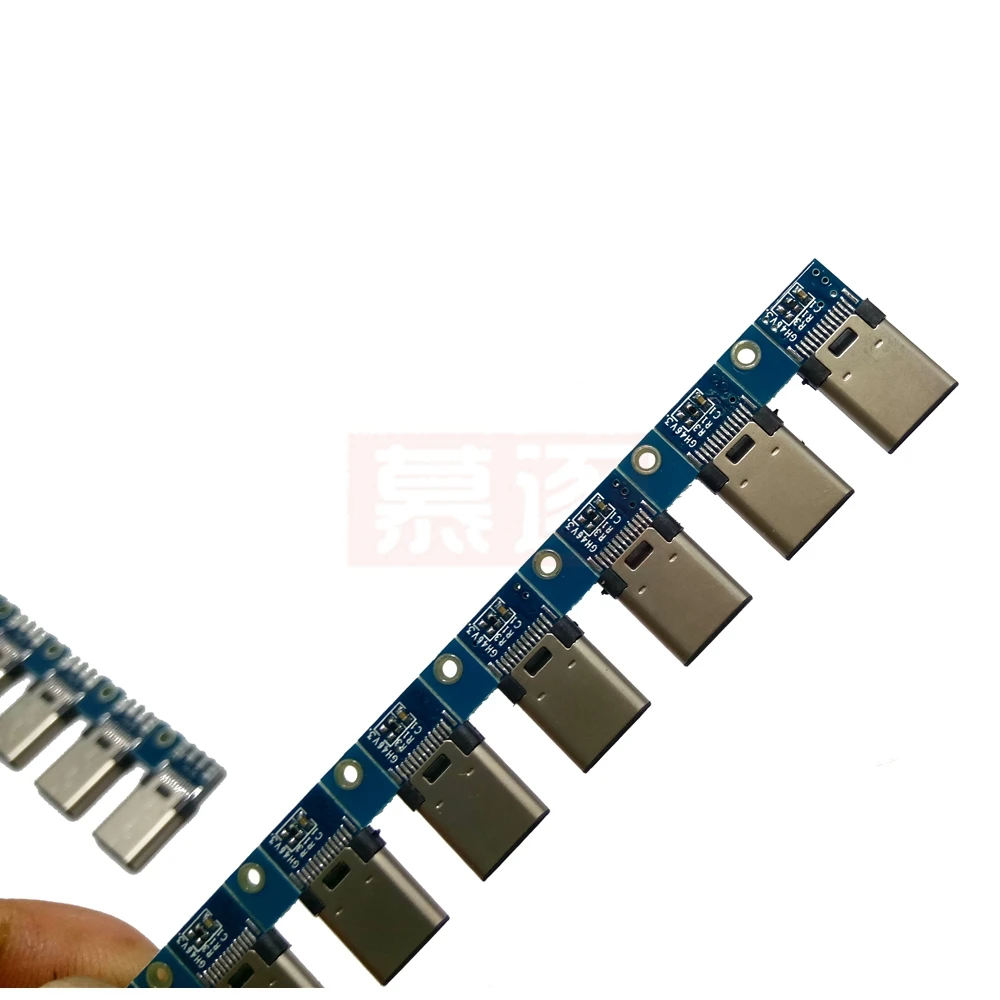 10 unidades DIY OTG USB-3,1 Schweißen Makitanlichen jack Stecker USB 3,1 tipo C Stecker mit placa PCB Stecker daten Linie terminales eN y - imagen 4