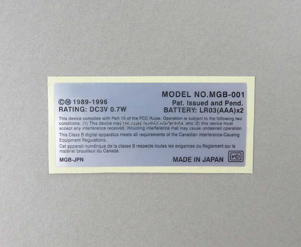 400 Uds para GBA SP GBC GBP nuevas etiquetas pegatinas traseras de repuesto para Gameboy Advance/Color/consola de juegos de bolsillo - imagen 4