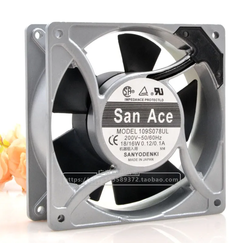Ventilador de CA 109S078UL 200V 18/16W 12cm 12038, marco de aluminio, original, nuevo - imagen 5