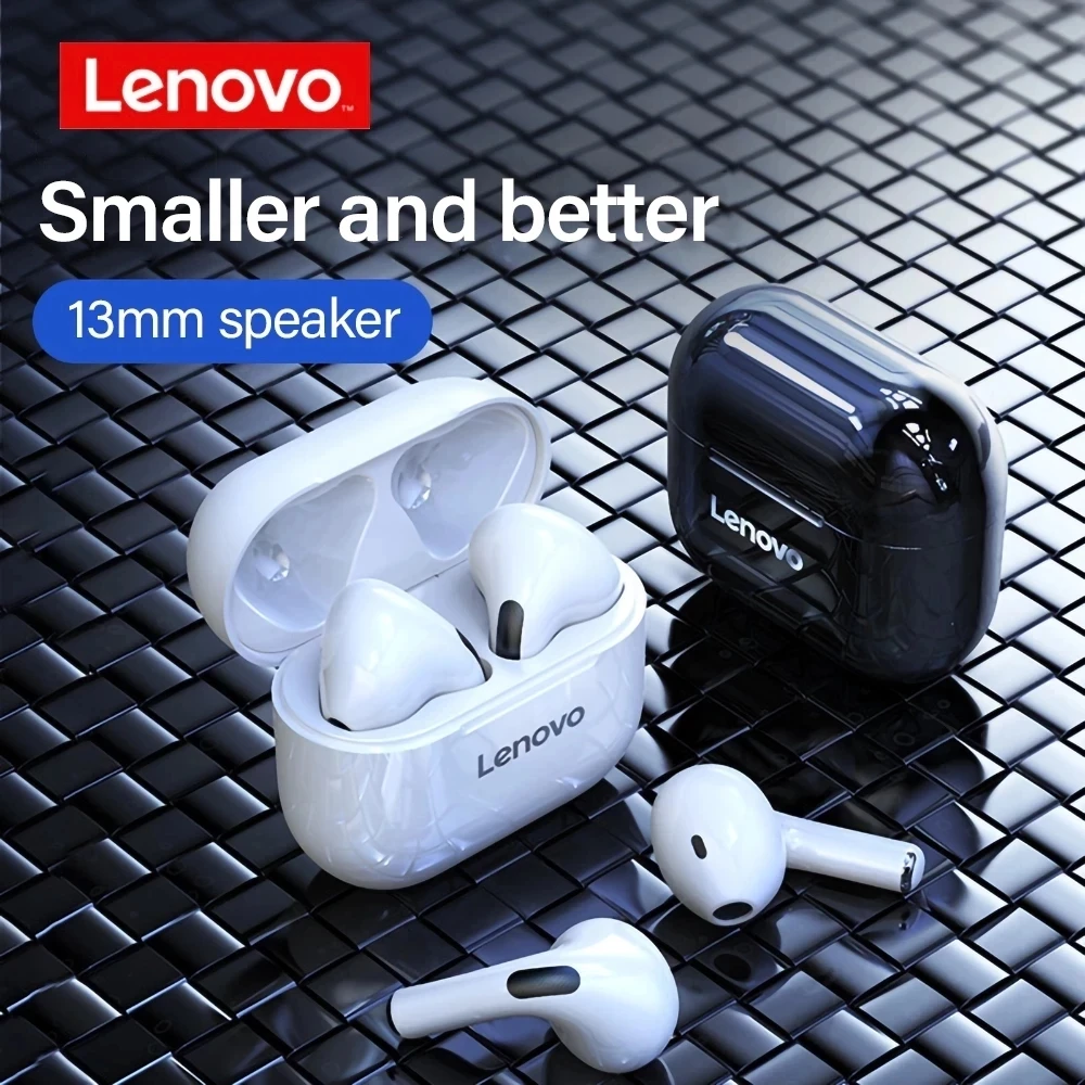 Lenovo-auriculares inalámbricos LP40, audífonos TWS con Bluetooth, Control táctil, deportivos, estéreo, para teléfono Android - imagen 3