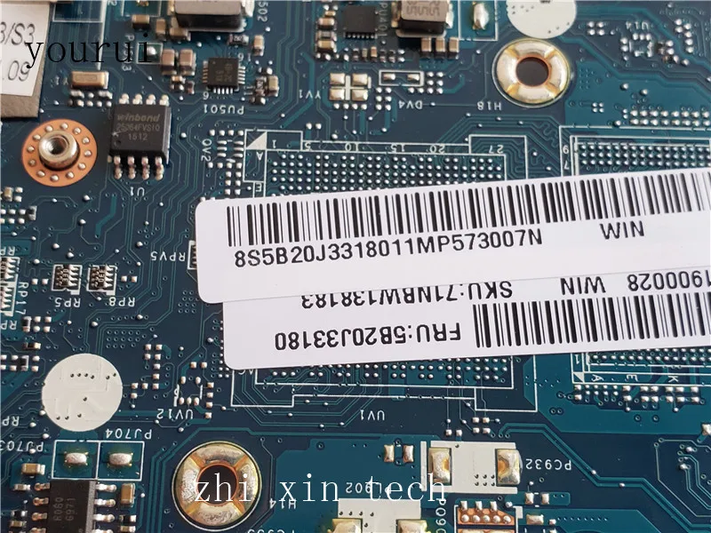 Yourui-placa base para ordenador portátil Lenovo U31-70, placa base AIVS3/AIVE3 LA-C311P con i5-5200u de prueba de CPU - imagen 3