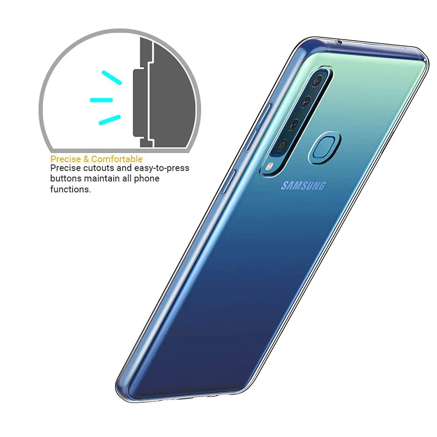Funda de silicona TPU suave para Samsung Galaxy A9, 2018, A9S, fundas transparentes para teléfono, 360 de protección, Gel Delgado, Coque SM-A920F/DS Armor - imagen 3