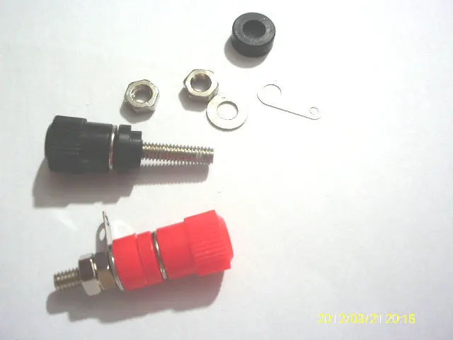 Terminal de altavoz de poste de encuadernación de 40 piezas para conector Banana de 4mm, color rojo y negro, nuevo - imagen 3
